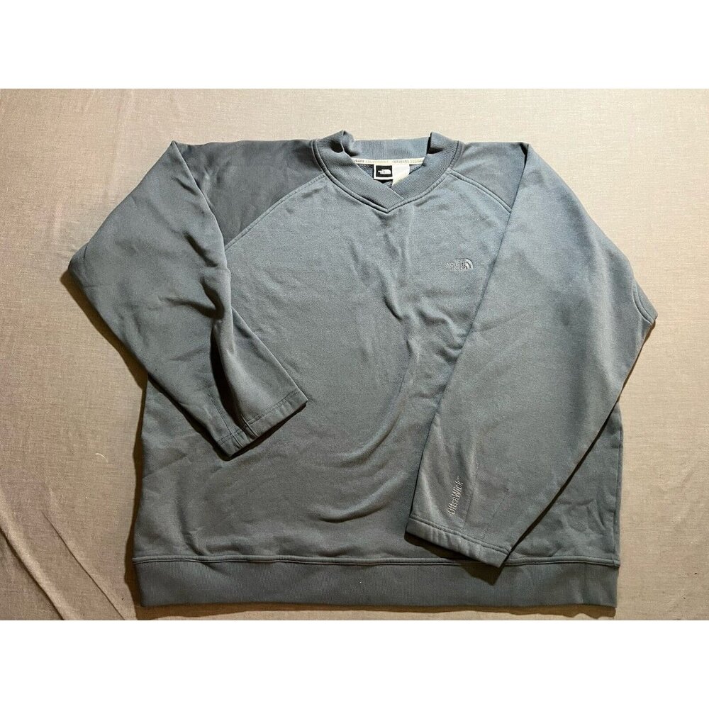 The North Face Tekware Fleece Crewneck Sweatshirt Mens XL Gray Long Sleeve.